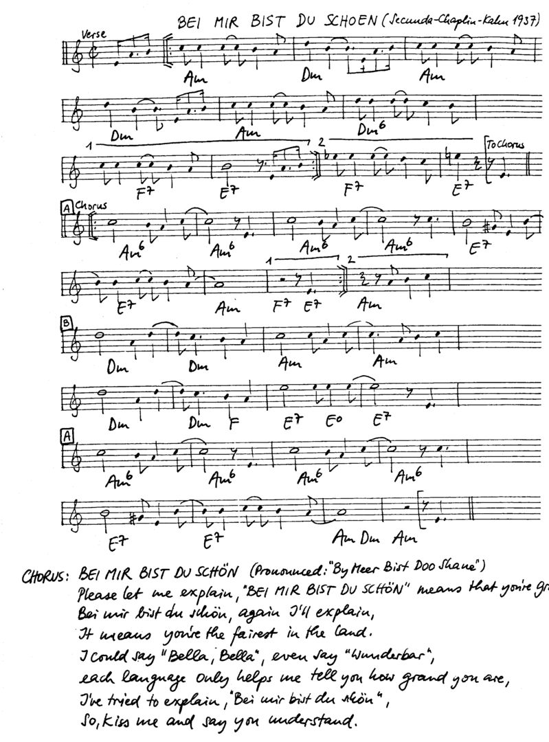 bei mir bist du schoen leadsheet – book us for your next 20s or gatsby event